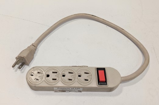 USED 4 CIR EDISON POWERSTRIP