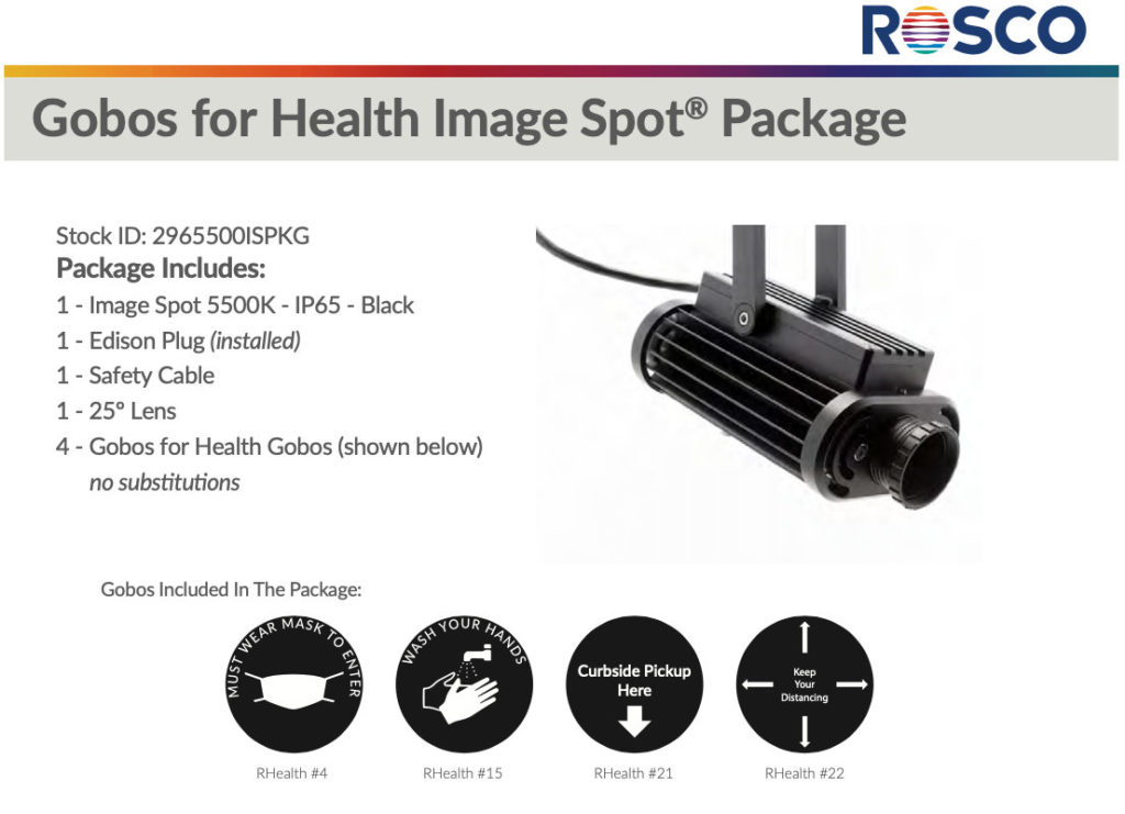 Rosco Gobos For Health Package